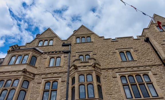 Vintage architecture of Chichester, West Sussex, United Kingdom on 14 July 2019