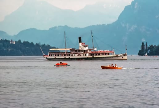 Ferry Boat on Lake Lucerne