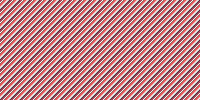 Red Seamless Inclined Stripes Background. Modern Colors Sidelong Lines Texture. Vintage Style Stripe Backdrop.