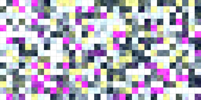 Bright Tiling Colored Squares. Colorful mosaic texture. Bright filling geometric backdrop. Seamless Backgrounds.