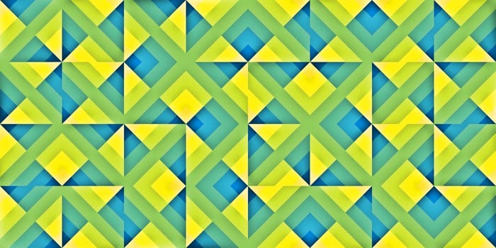 Blue Yellow Modern Random Filling Geometric Shapes Pattern Background Texture.
