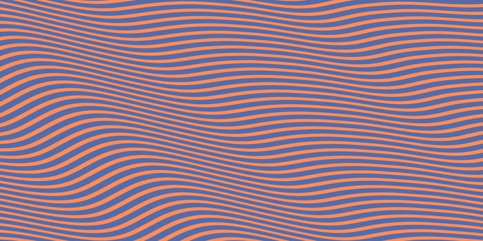 Light Chestnut Seamless Hypnotic Waves Background. Stylish Colorful Ripples Texture. Dynamic Modern Backdrop.
