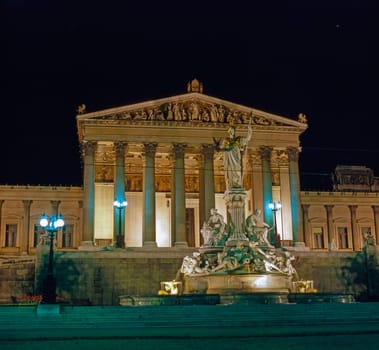 Parliament Building in Vienna, Austria