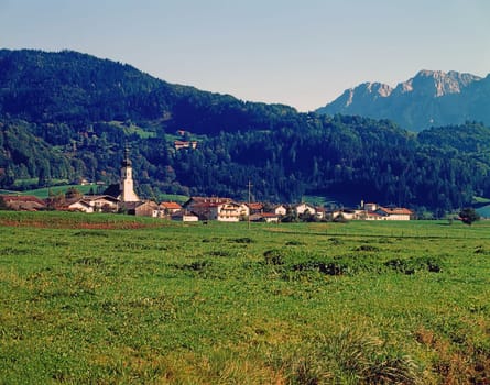 Village in mountains of Tirol in Austria