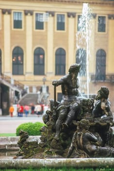 Fountain in Palace Schonbrunn, Vienna