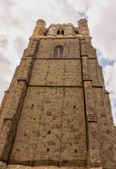 Chichester Cathedral (Cathedral Church of the Holy Trinity) free-standing medieval bell tower known as campanile in Chichester, West Sussex, United Kingdom on 14 July 2019
