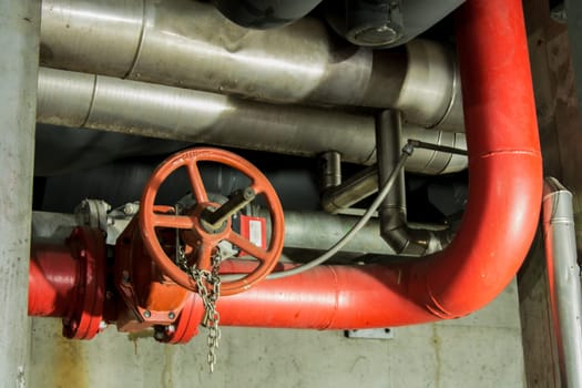 Big pipe under the building underground
