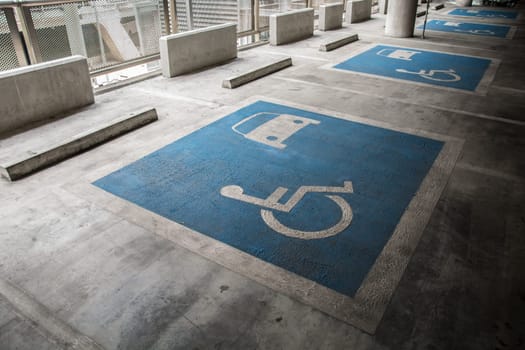 symbo cripplel Indoor disabled parking