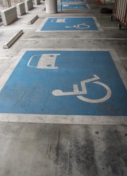 symbo cripplel Indoor disabled parking