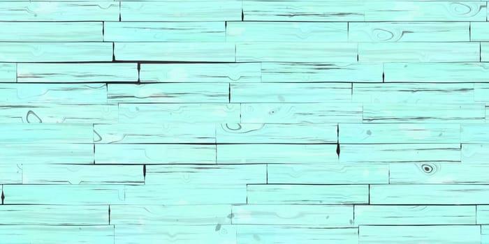 Seamless Sky Blue Wooden Planks Wall Texture. Wood Pieces Panel Background. 3d Rendering. 3d illustration.