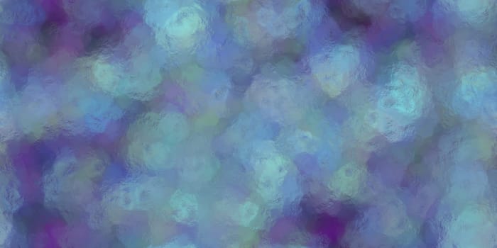 Blue Vintage Window Bokeh Background. Old Glass Blurred Texture. Rain Circles on the Window.