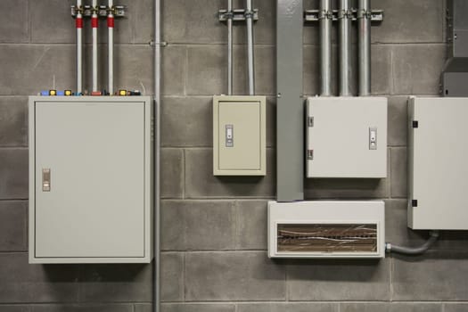 power supply boards on the wall