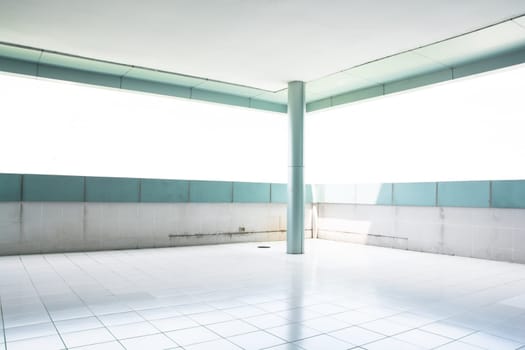 Modern Empty Interior with Large Windows