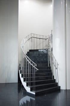 beautiful interior of a new apartment, staircase view