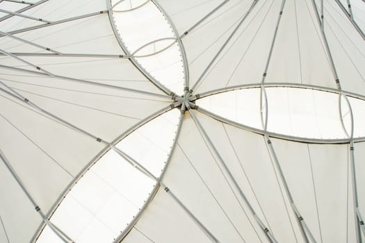 abstract modern station building structure