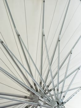 abstract modern station building structure