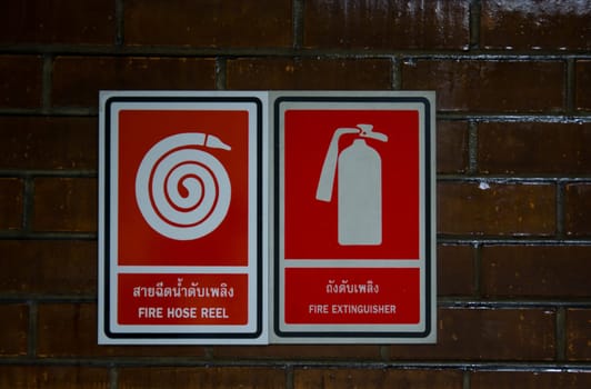 Fire extinguishers emergency equipment