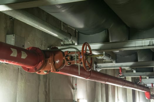 Big pipe under the building underground