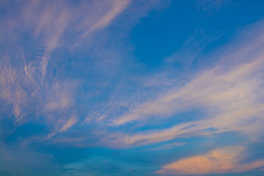 sky with clouds and sunset