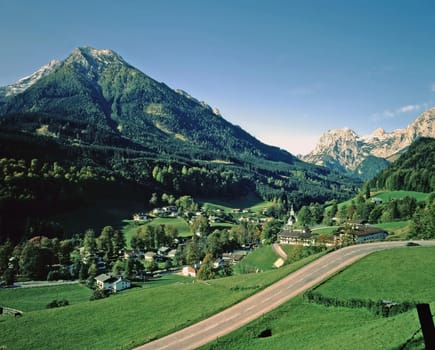 View of Ramsau in Germany