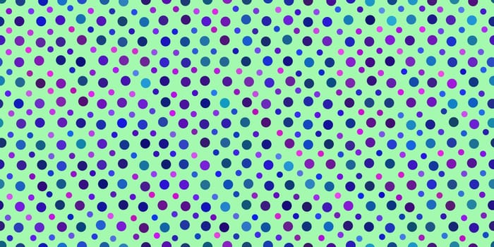 Turquoise Dots Pattern Background. Retro Circles Backdrop. Balls Texture.