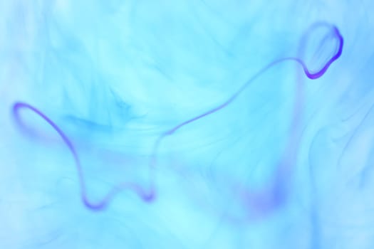 Ambient Ink Line. Artistic Water Drop Motion. Soft Background.