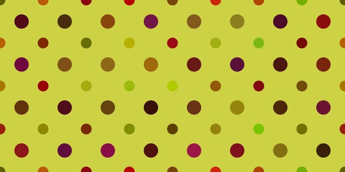 Yellow Dots Pattern Background. Retro Circles Backdrop. Balls Texture.