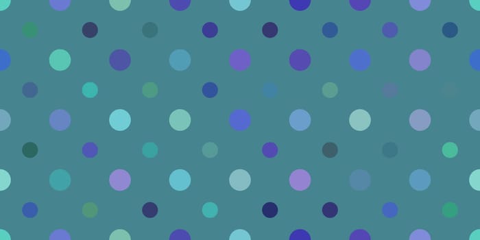Blue Dots Pattern Background. Retro Circles Backdrop. Balls Texture.