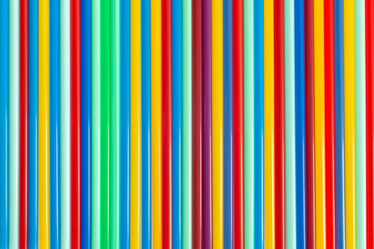 Colorful background of straws for drinks and cocktail