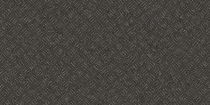 Seamless metallic diamond plate pattern surface. Dirty steel floor pattern texture.