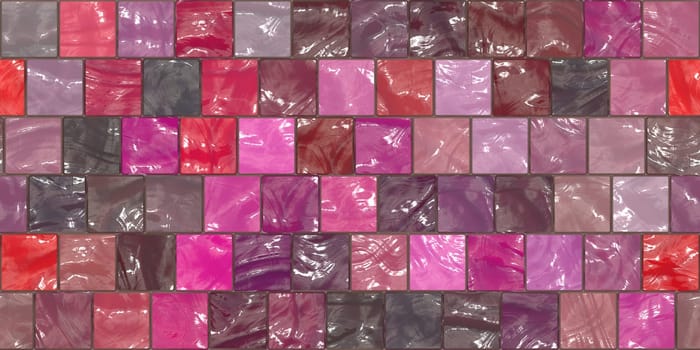 Rose Pink Modern Tiled Ceramic Mosaic Tiles Material Texture. Good for Interior Design
