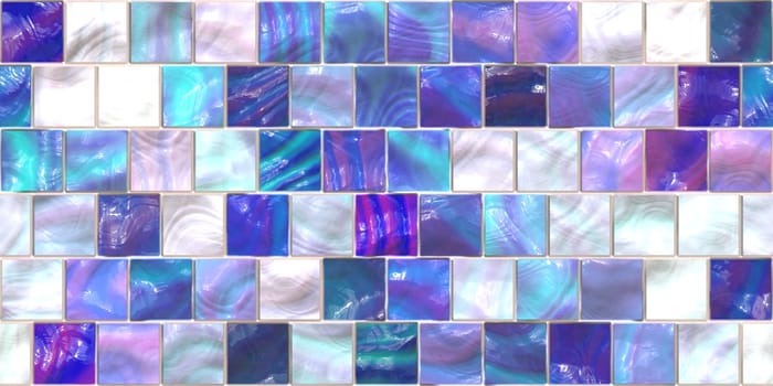 Purple White Lilac Modern Tiled Ceramic Mosaic Tiles Material Texture. Good for Interior Design
