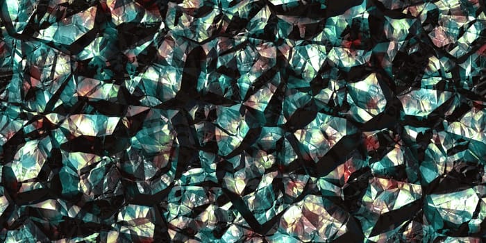 Black blue gemstone seamless pattern. Shiny colors rock stone texture. Crystal gem wall background.