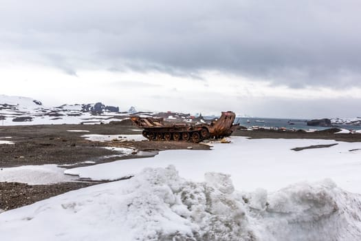 Beautiful landscape and scenery in Antarctica. Freezing