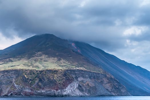Volcano Stromboli Archipelago Eolie Sicily Italy