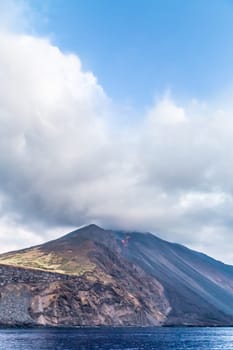 Volcano Stromboli Archipelago Eolie Sicily Italy