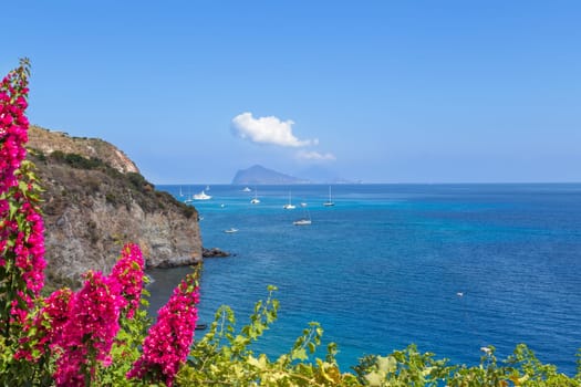 Volcano Stromboli Archipelago Eolie Sicily Italy