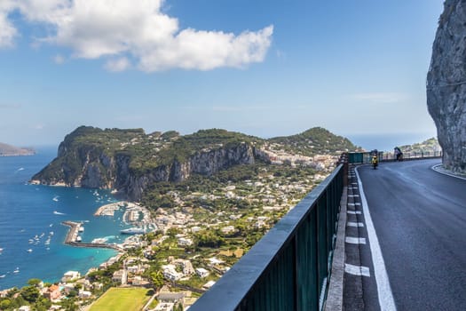 Capri island in a beautiful summer day in Italy