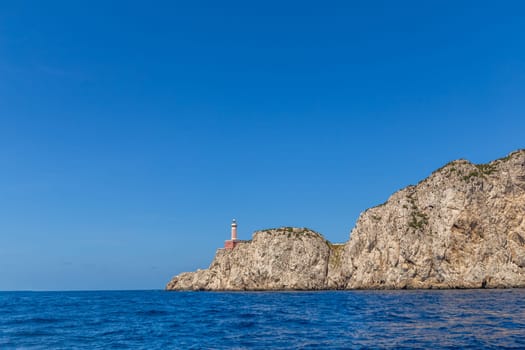 Capri island in a beautiful summer day in Italy