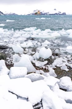 Beautiful landscape and scenery in Antarctica. Freezing