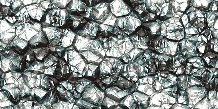 Silver gray shiny colors rock stone texture. Crystal gem wall background. Gemstone seamless pattern.