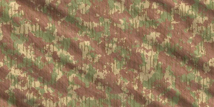 Forest Army Camouflage Background. Military Camo Clothing Texture. Seamless Combat Uniform.