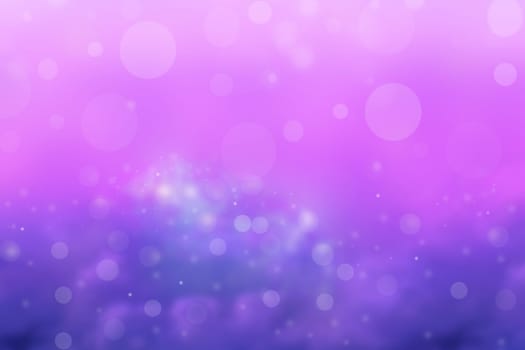 Abstract blue gradient pink purple background texture with glitter defocused sparkle bokeh circles and glowing circular lights. Beautiful backdrop with bokeh light effect.