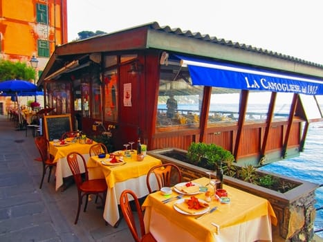 Restaurant in Camogli, Italy