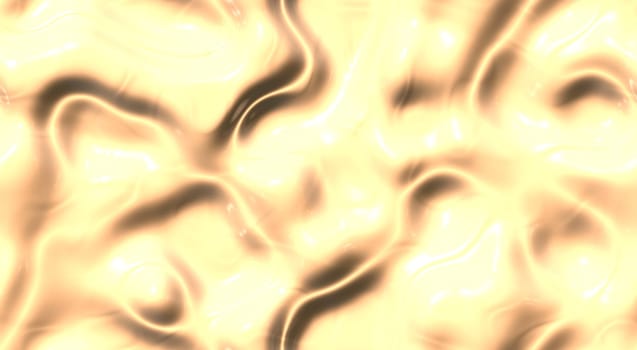 Yello ripple liquid plastic wave surfaces. Seamless fluid different paint colors background textures.