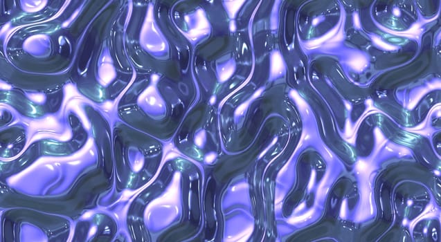 Mixed blue and white ripple liquid plastic wave surfaces. Seamless fluid different paint colors background textures.