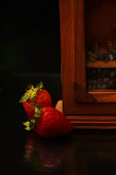 Strawberry set for breakfast or snack