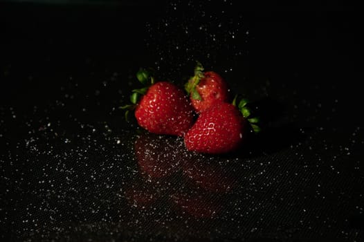 Strawberry set for breakfast or snack
