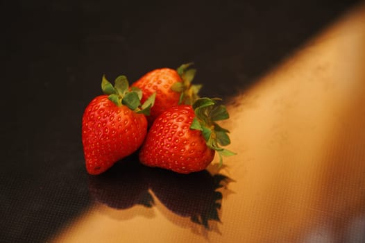 Strawberry set for breakfast or snack