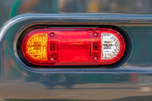 Rear Signal Stop Lights at Construction Machine